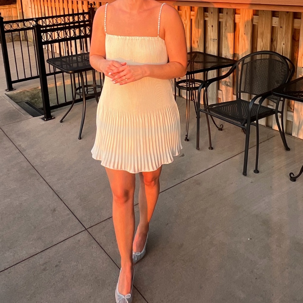 Abercrombie & Fitch Cream Mini Dress